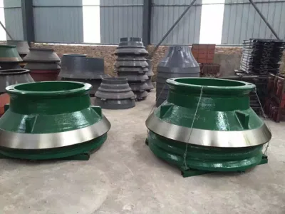 Symons Terex Shanbao concasseur à cônes d'usure des pièces de rechange concave et revêtement de cuvette de manteau
